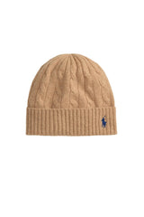 Polo Ralph Lauren Cappello Donna in lana a trecce / Cammello