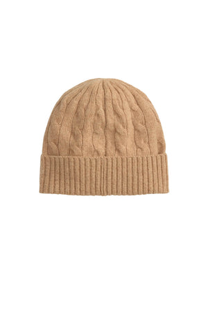 Polo Ralph Lauren Cappello Donna in lana a trecce / Cammello