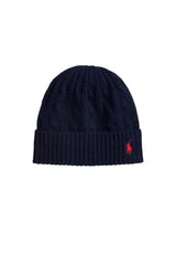 Polo Ralph Lauren Cappello Donna in lana a trecce / Navy