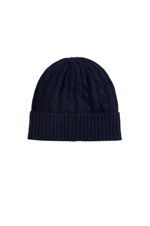 Polo Ralph Lauren Cappello Donna in lana a trecce / Navy