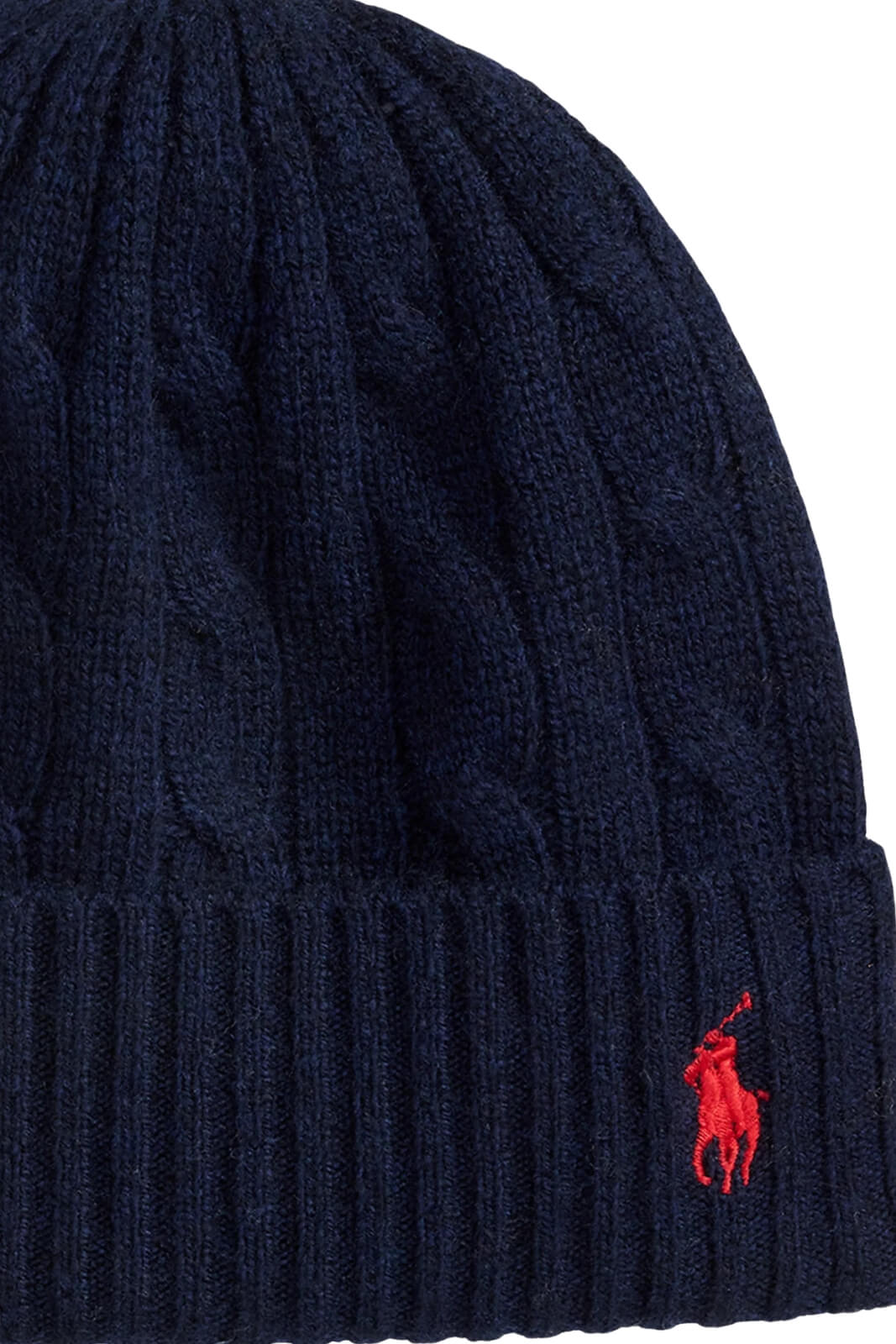 Polo Ralph Lauren Cappello Donna in lana a trecce / Navy