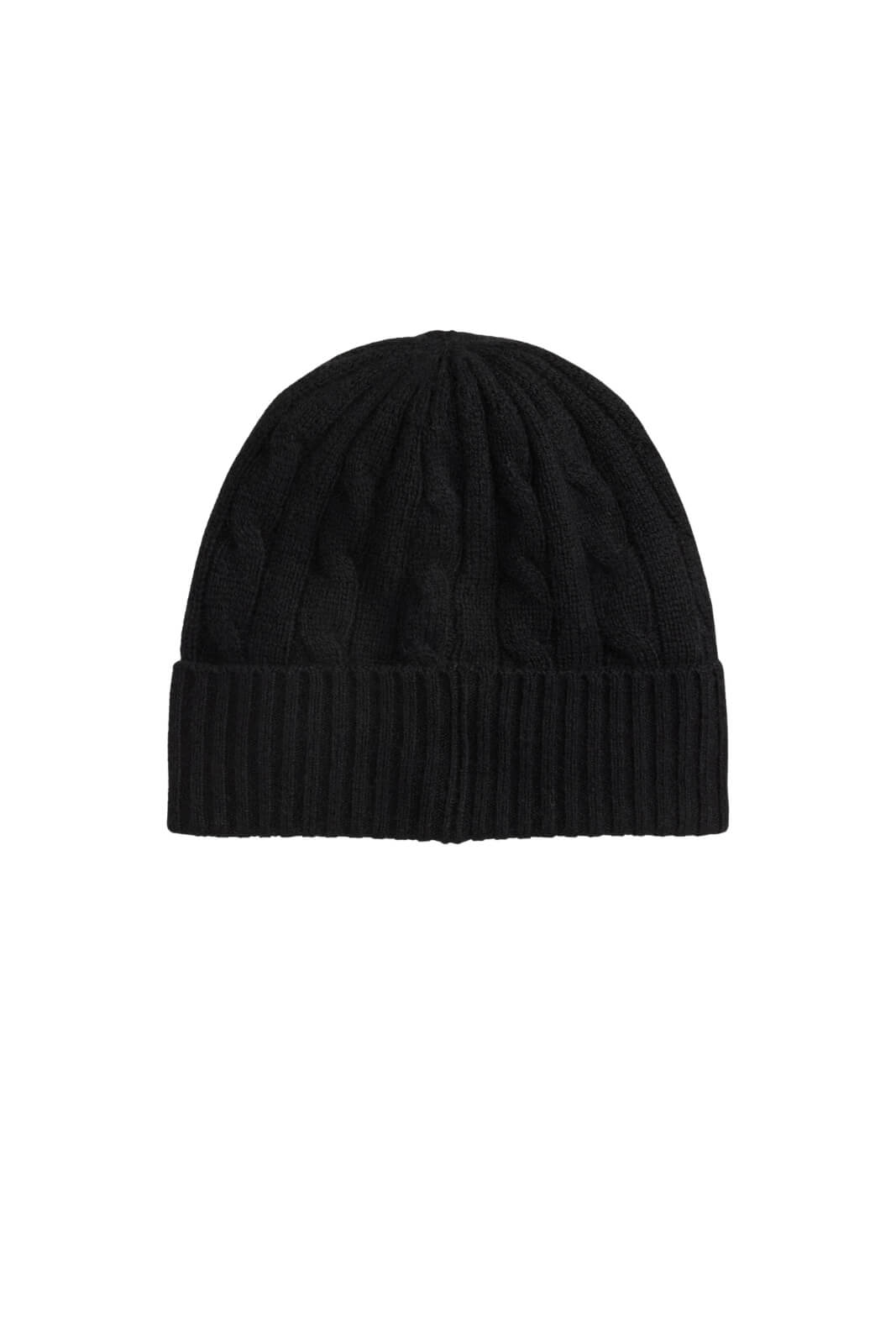 Polo Ralph Lauren Cappello Donna in lana a trecce / Nero