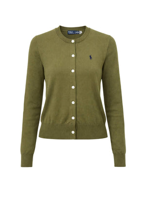Polo Ralph Lauren Cardigan Donna con logo a contrasto