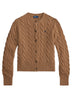 Polo Ralph Lauren Cardigan Donna a trecce / Cammello