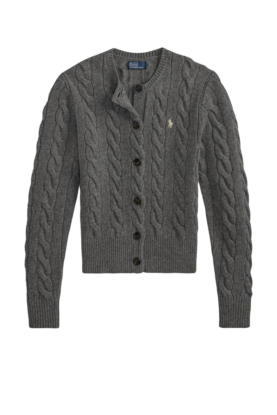 Polo Ralph Lauren Cardigan Donna a trecce / Grigio