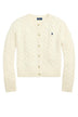 Polo Ralph Lauren Cardigan Donna a trecce / Panna