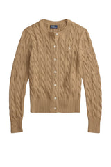 Polo Ralph Lauren Cardigan Donna a trecce / camel