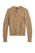Polo Ralph Lauren Cardigan Donna a trecce / camel