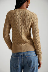 Polo Ralph Lauren Cardigan Donna a trecce / camel