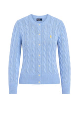 Polo Ralph Lauren Cardigan Donna a trecce / sky