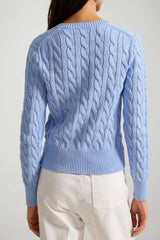 Polo Ralph Lauren Cardigan Donna a trecce / sky