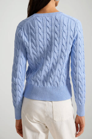 Polo Ralph Lauren Cardigan Donna a trecce / sky