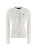 Polo Ralph Lauren Cardigan Donna a trecce / white