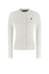 Polo Ralph Lauren Cardigan Donna a trecce / white