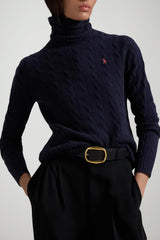 Polo Ralph Lauren Dolcevita Donna a trecce / Navy
