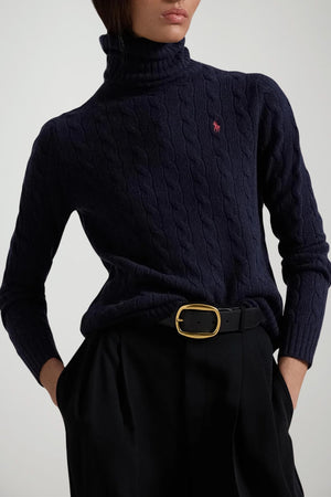 Polo Ralph Lauren Dolcevita Donna a trecce / Navy