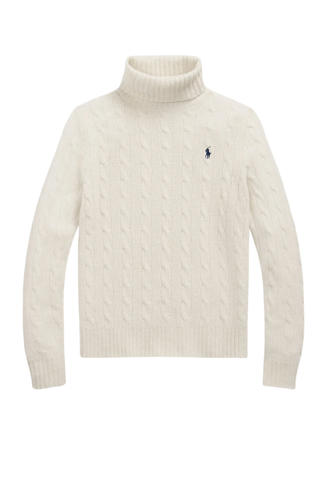 Polo Ralph Lauren Dolcevita Donna a trecce / Panna