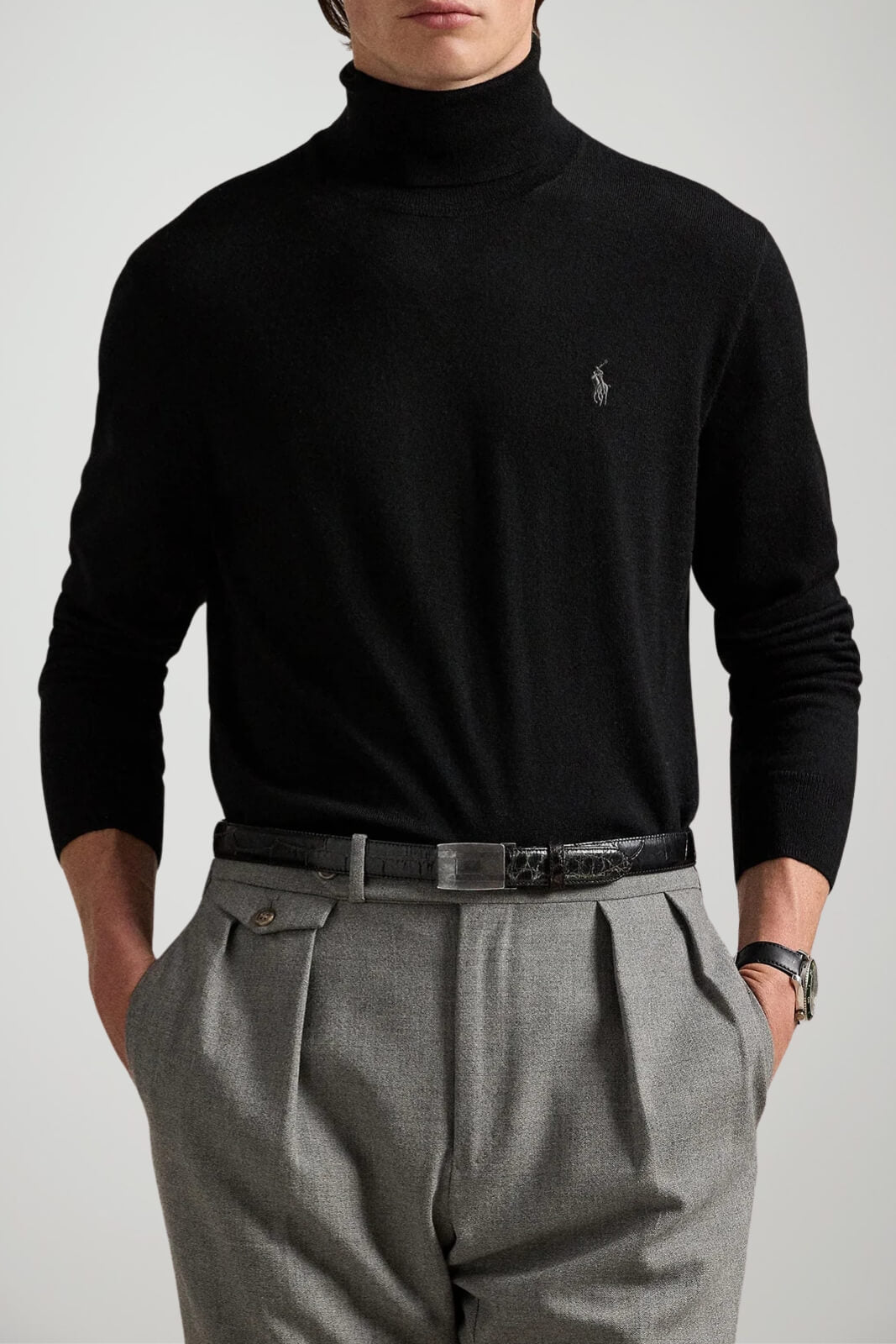 Polo Ralph Lauren Dolcevita Uomo in lana / Nero