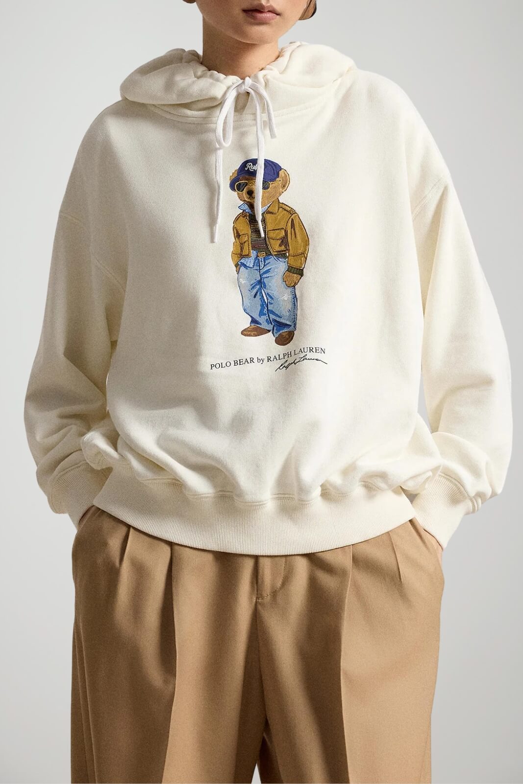 Polo Ralph Lauren Felpa Donna Teddy con cappuccio