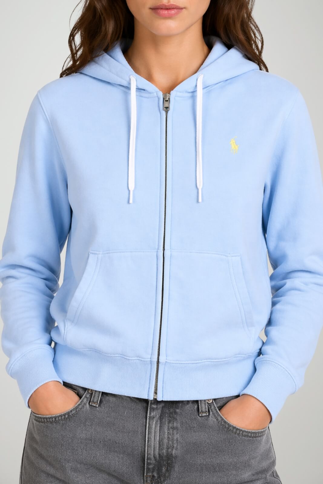 Polo Ralph Lauren Felpa Donna full zip con cappuccio