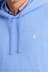 Polo Ralph Lauren Felpa Uomo con cappuccio e logo / Celeste