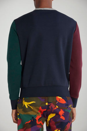 Felpa da uomo Polo Ralph Lauren multicolore a girocollo