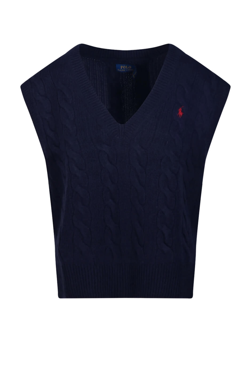 Polo Ralph Lauren Gilet Donna a trecce / Navy