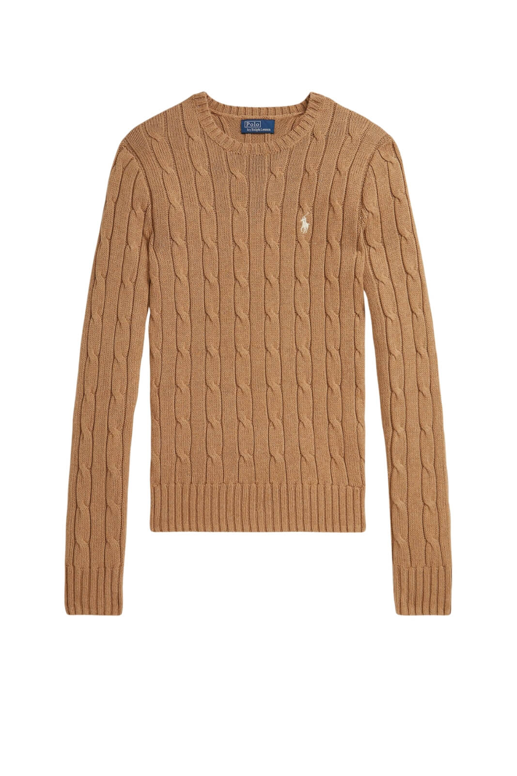 Polo Ralph Lauren Maglia Donna a trecce camel