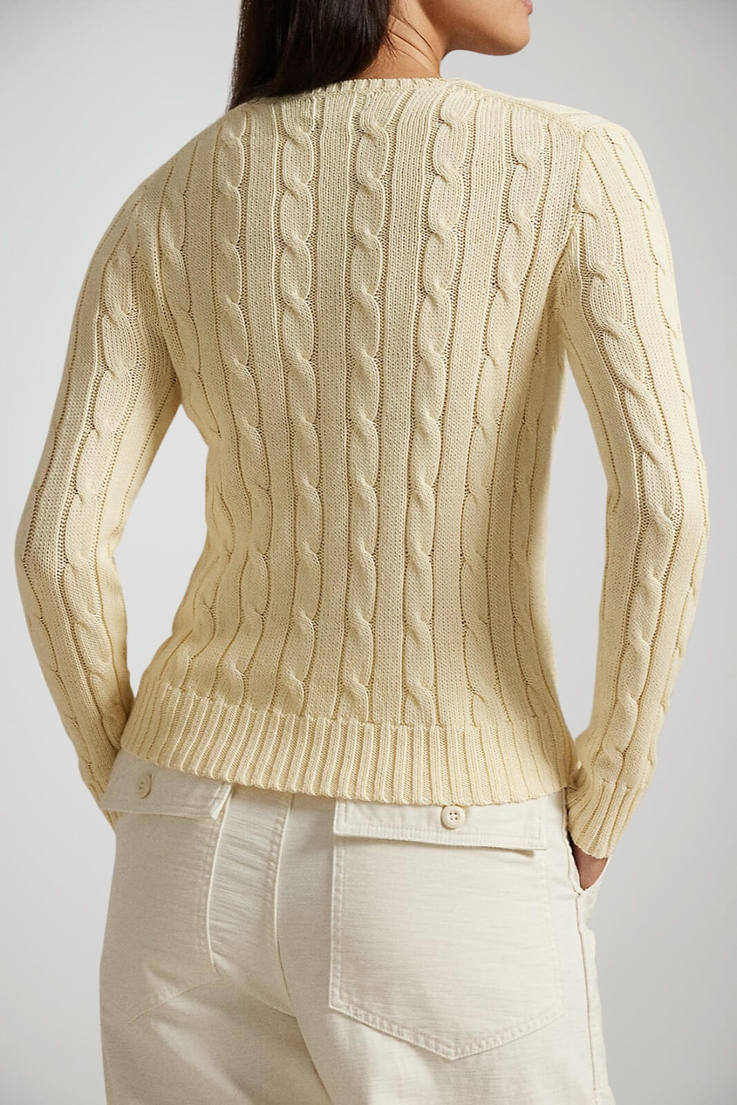 Polo Ralph Lauren Maglia Donna a trecce / cream