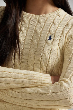 Polo Ralph Lauren Maglia Donna a trecce / cream