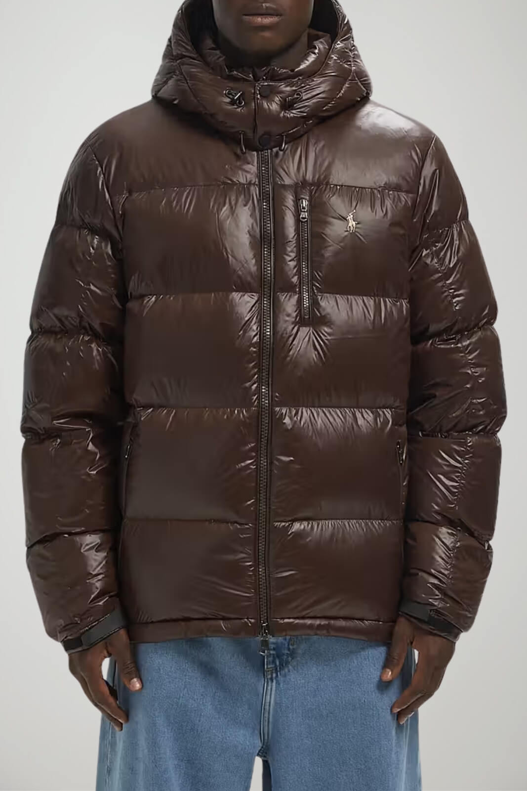 Polo Ralph Lauren Piumino Uomo Glossy / Marrone