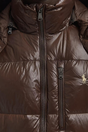 Polo Ralph Lauren Piumino Uomo Glossy / Marrone