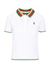 Polo Ralph Lauren Polo Donna traforata con colletto multicolore