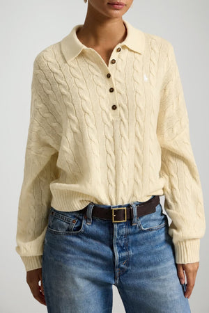 Polo Ralph Lauren Polo Donna a trecce / Burro