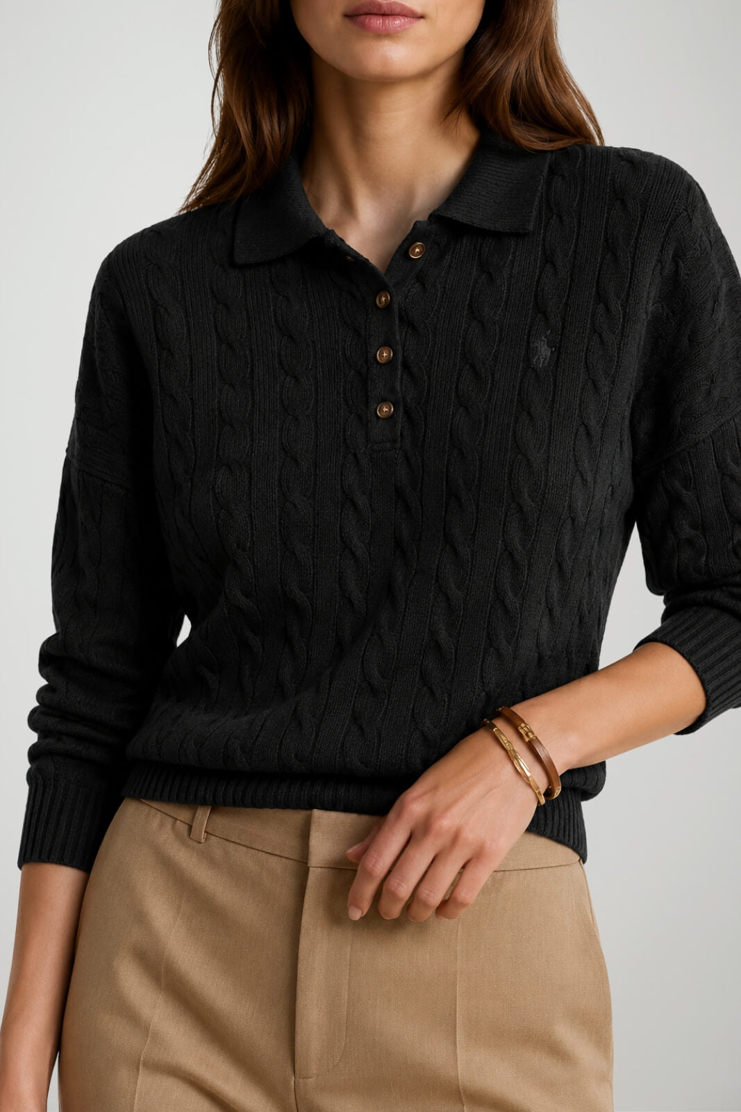 Polo Ralph Lauren Polo Donna a trecce / Verde