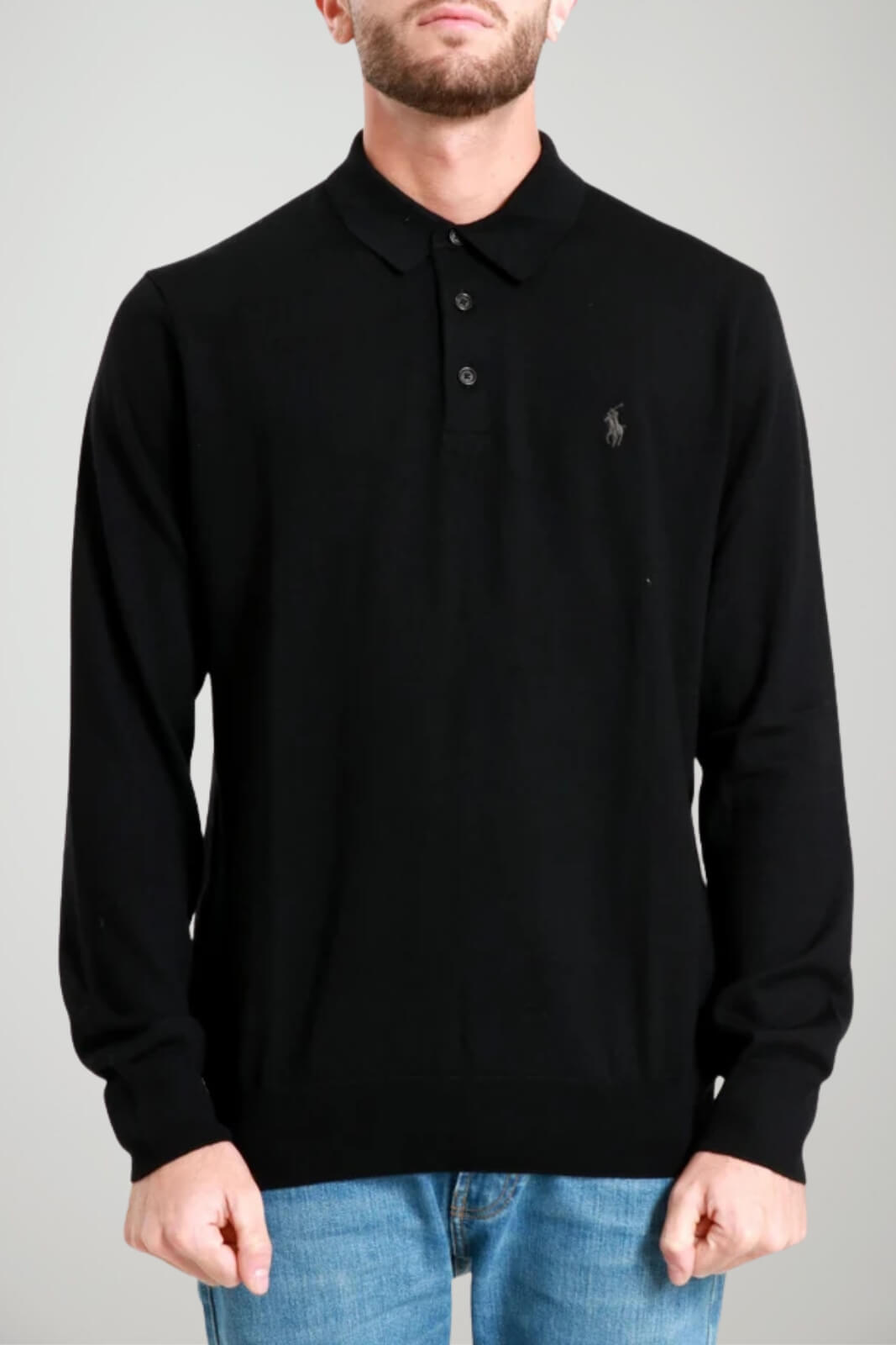 Polo Ralph Lauren Polo Uomo in lana merino / Nero