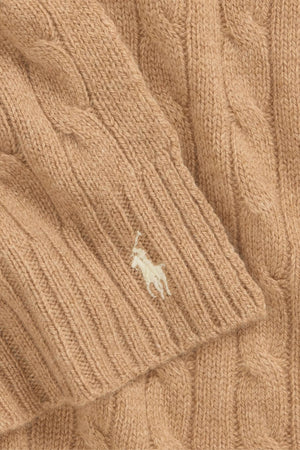 Polo Ralph Lauren Sciarpa Donna a trecce / Cammello