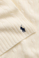 Polo Ralph Lauren Sciarpa Donna a trecce / Crema