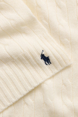 Polo Ralph Lauren Sciarpa Donna a trecce / Crema