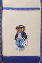 Polo Ralph Lauren Shopper Donna tote Polo Bear piccola in tela