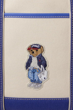 Polo Ralph Lauren Shopper Donna tote Polo Bear piccola in tela