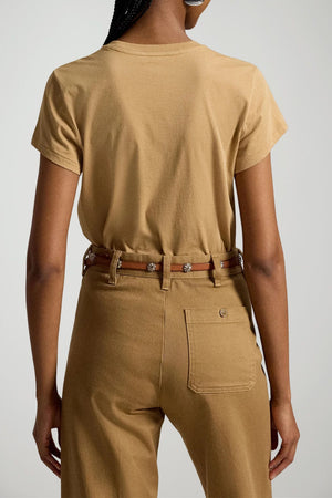 Polo Ralph Lauren T-shirt Donna in cotone / Cammello
