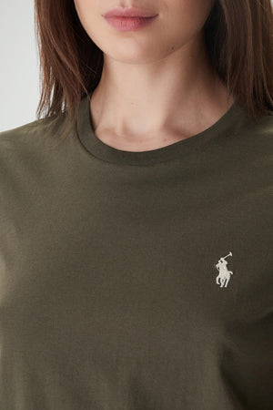 Polo Ralph Lauren T-shirt Donna in cotone / Oliva
