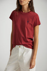 Polo Ralph Lauren T-shirt Donna in jersey / red