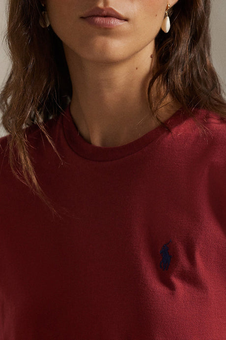 Polo Ralph Lauren T-shirt Donna in jersey / red