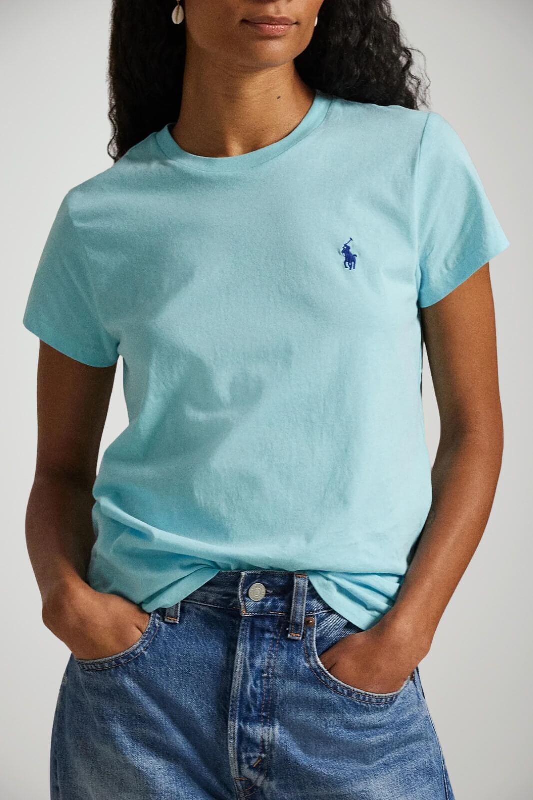 Polo Ralph Lauren T-shirt Donna in jersey / sky