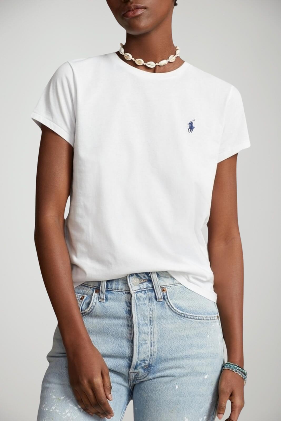 Polo Ralph Lauren T-shirt Donna in jersey / white