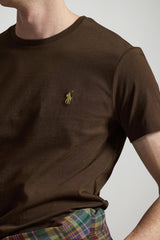 Polo Ralph Lauren T-shirt Uomo Custom Slim Fit / Marrone