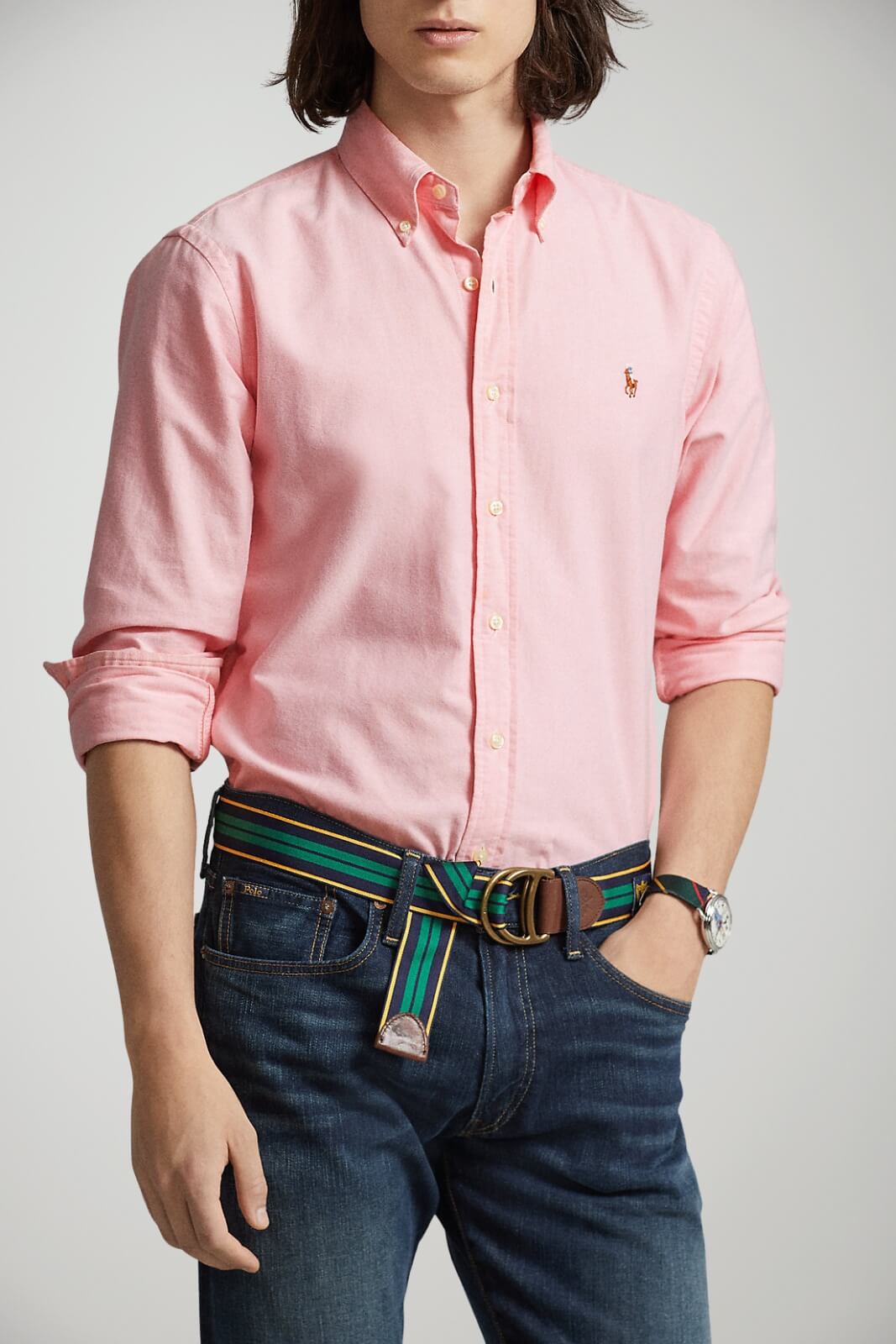 Camicia da uomo Polo Ralph Lauren slim fit fronte 1