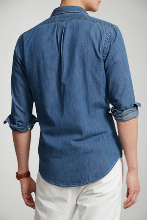 Camicia da uomo in denim Polo Ralph Lauren retro